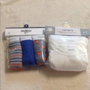 Carter's boy long sleeves tee & cotton briefs